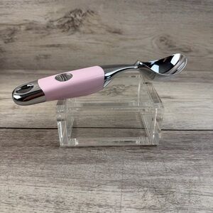 KitchenAid Pink Silver Ice Cream Scoop Heavy Excellent